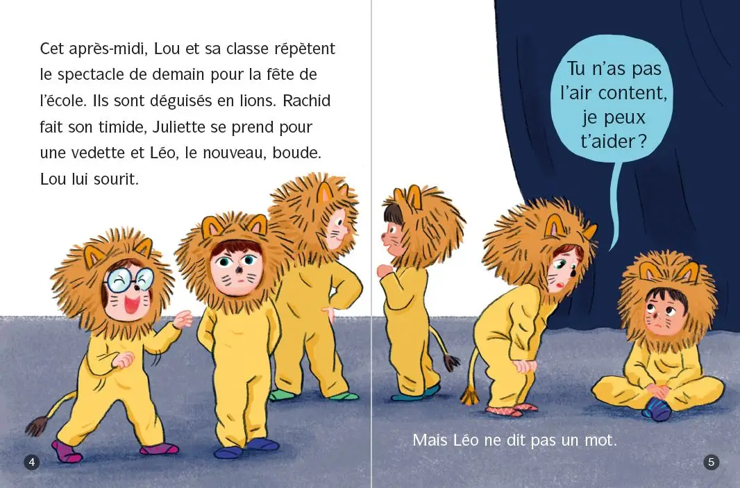 Les animaux de Lou - Pas de pyjama pour Petit lama ! - Lune bleue - Dès 6 ans - Roman - 9782095036102 - page-interieure 1