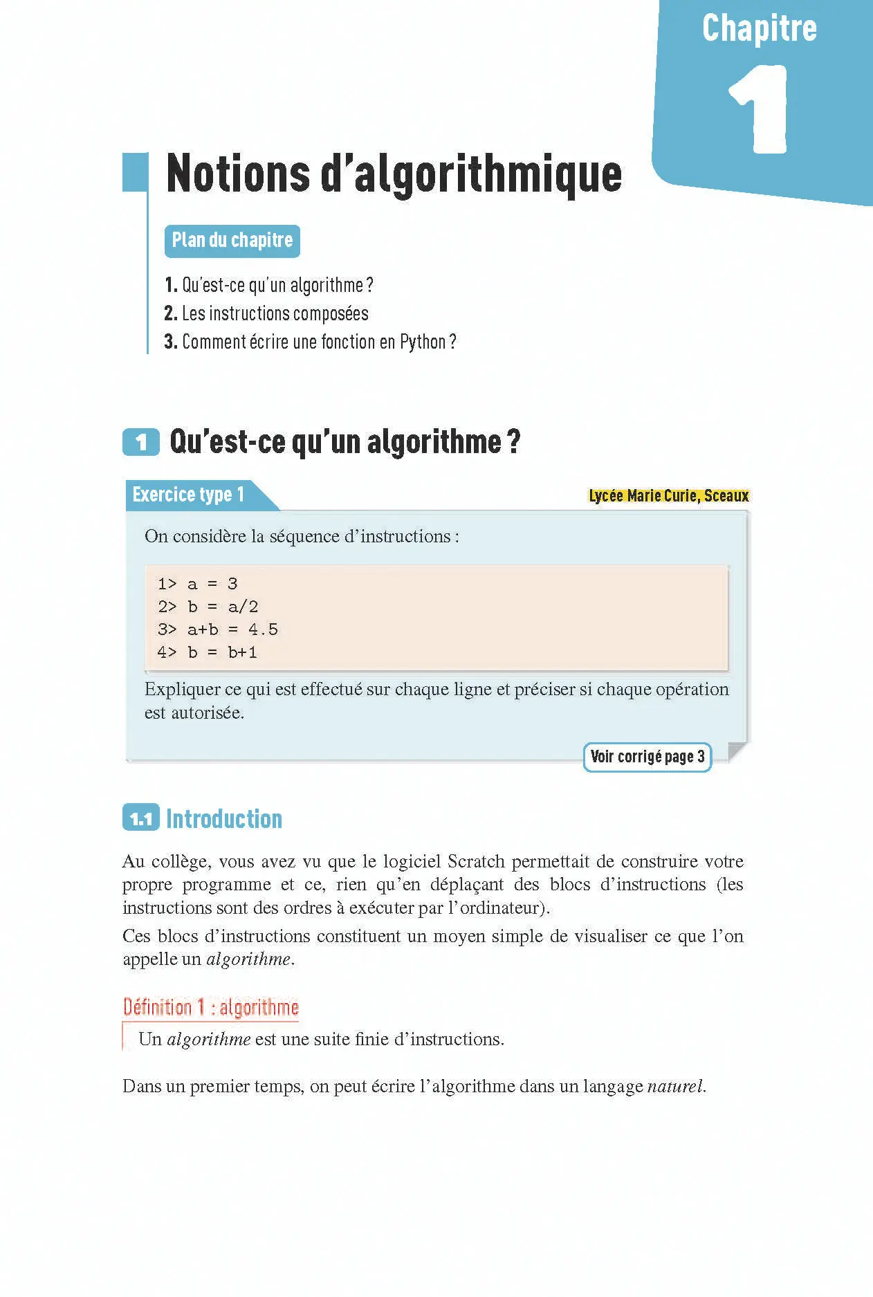 Maths Seconde - Interros des lycées 2de - Programme 2026-2027 - Les vrais exos du BAC - + de 100 exercices avec corrigés détaillés - Cahier d'exercices - 9782095038618 - Page intérieure 1