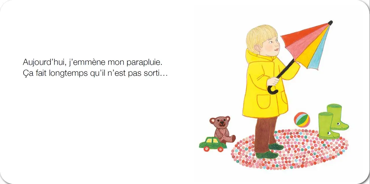 Mon parapluie - Ilya Green - Album cartonné dès 2 ans - Album(s) - 9782095043766 - page intérieure 1