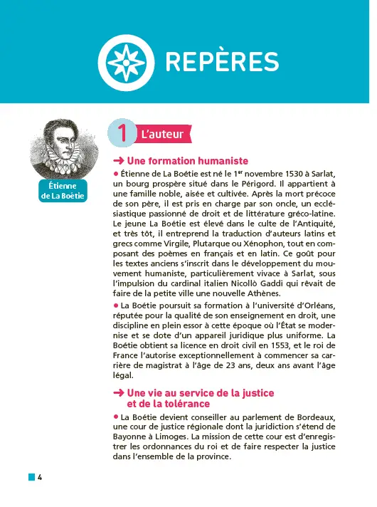 Analyse et étude de l'oeuvre - Discours de la servitude volontaire, La Boétie -Réussir son BAC Français 1re 2026 - Parcours associé « Défendre » et  « entretenir » la liberté - Une oeuvre, un parcours - Livre parascolaire - 9782095047443 - Page intérieure 1