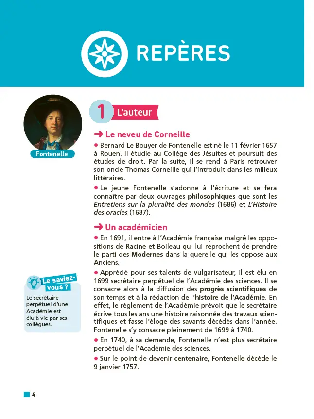 Analyse et étude de l'oeuvre - Entretiens sur la pluralité des mondes, Fontenelle - Réussir son BAC Français 1re 2026 - Parcours associé : le goût de la science - Une oeuvre, un parcours - Livre parascolaire - 9782095047610 - Page intérieure 1