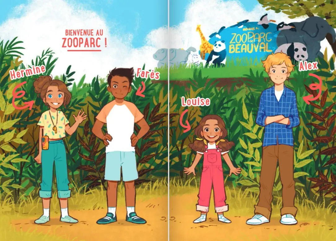 Soigneurs juniors : Edition collector - 3 histoires passionnantes inspirées du ZooParc de Beauval - dès 8 ans - Roman - 9782095048594 - page interieure 1