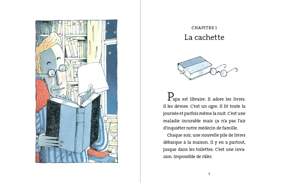 Le buveur d'encre - Roman Fantastique illustré - De 7 à 11 ans - Roman - 9782095048907 - page interieure 1