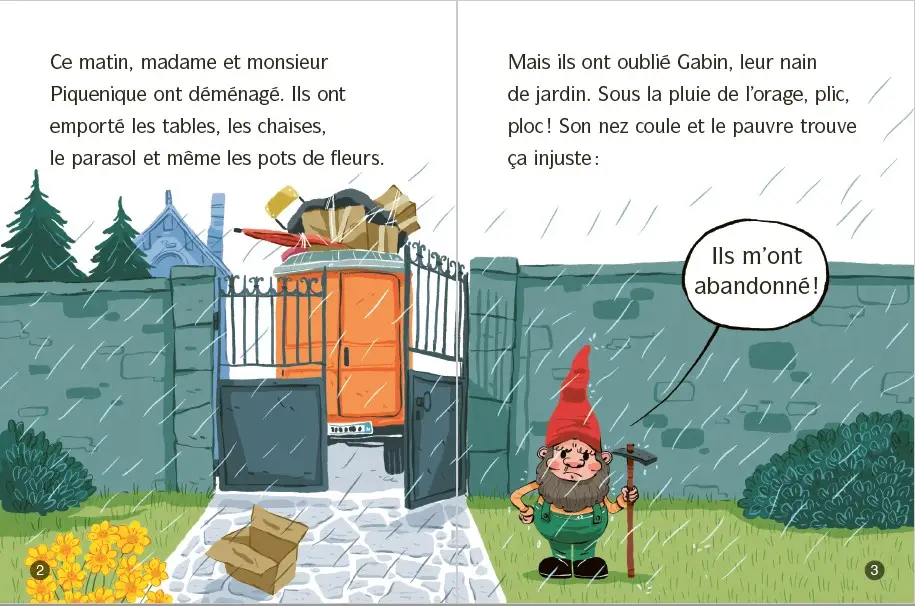 Qui va sauver Gabin ? - Lune Bleue - Premières lectures dès 6 ans - Roman - 9782095055592 - page interieure 1