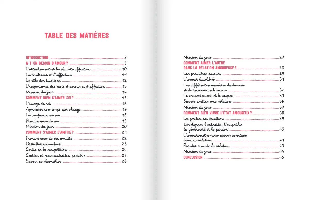 Premières amitiés, Premiers amours - Comment marche le coeur des 9-12 ans - Livre documentaire - 9782095060503 - page interieure 1
