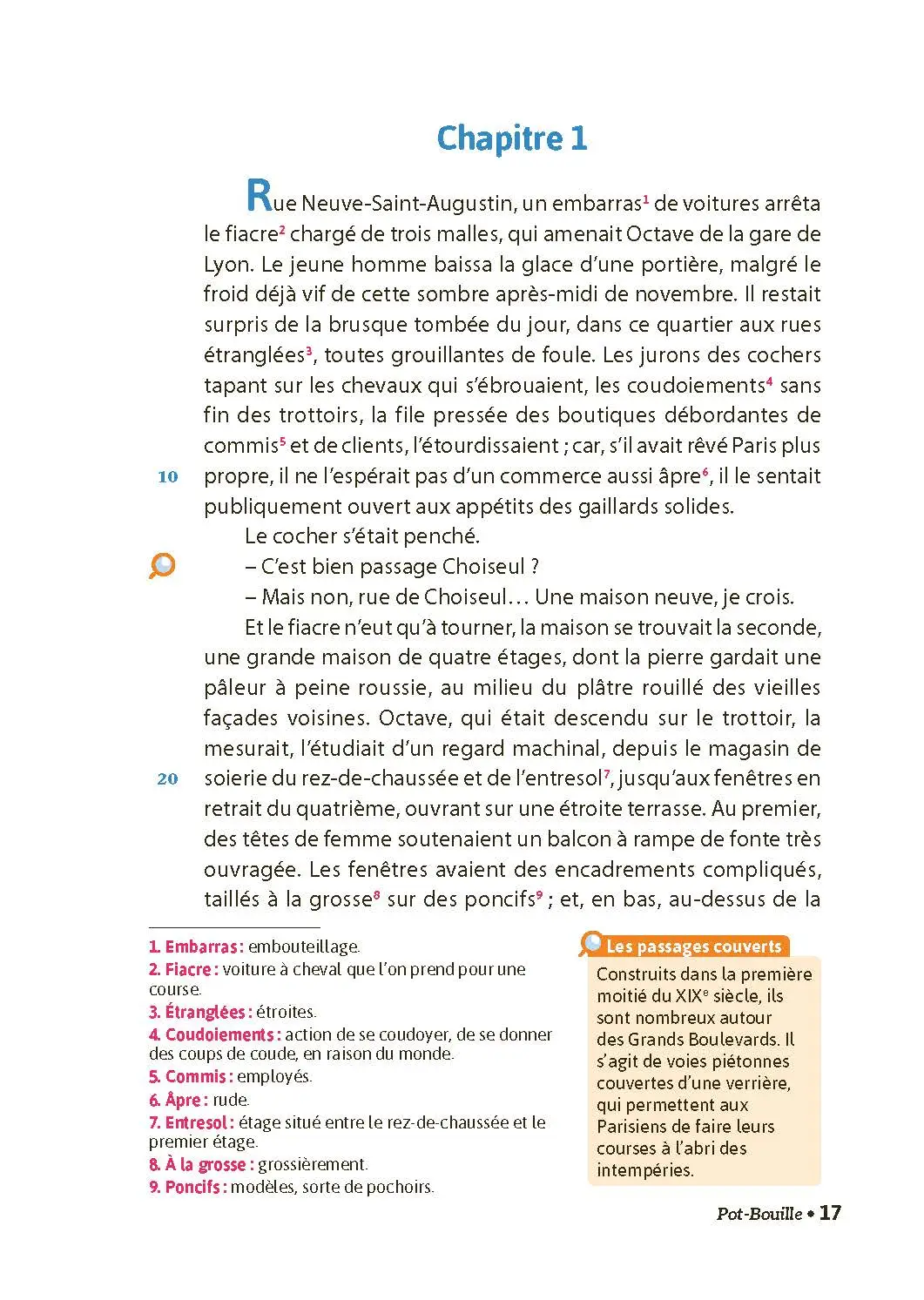 Pot-Bouille, Zola - BAC Français 1re 2027 - Parcours : Dévoiler les rouages de la société - voie générale - édition intégrale prescrite -  - 9782095064365 - Page intérieure 1