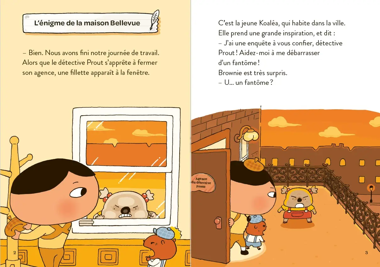 Détective Prout - Tome 7 : L'énigme de la maison Bellevue - Une série de romans-jeux d'enquêtes à découvrir à partir de 6 ans - Roman - 9782095065102 - page interieure 1
