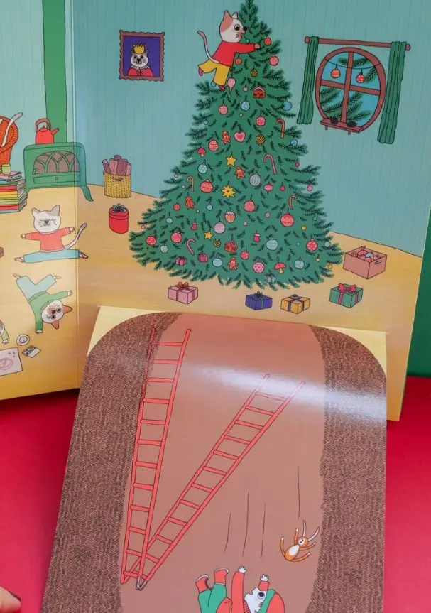 Livre pop-up magique pour attendre Noël : Max et Lapin, Le sapin des voisins - A partir de 3 ans - Album(s) - 9782095027728 - page intérieure 10