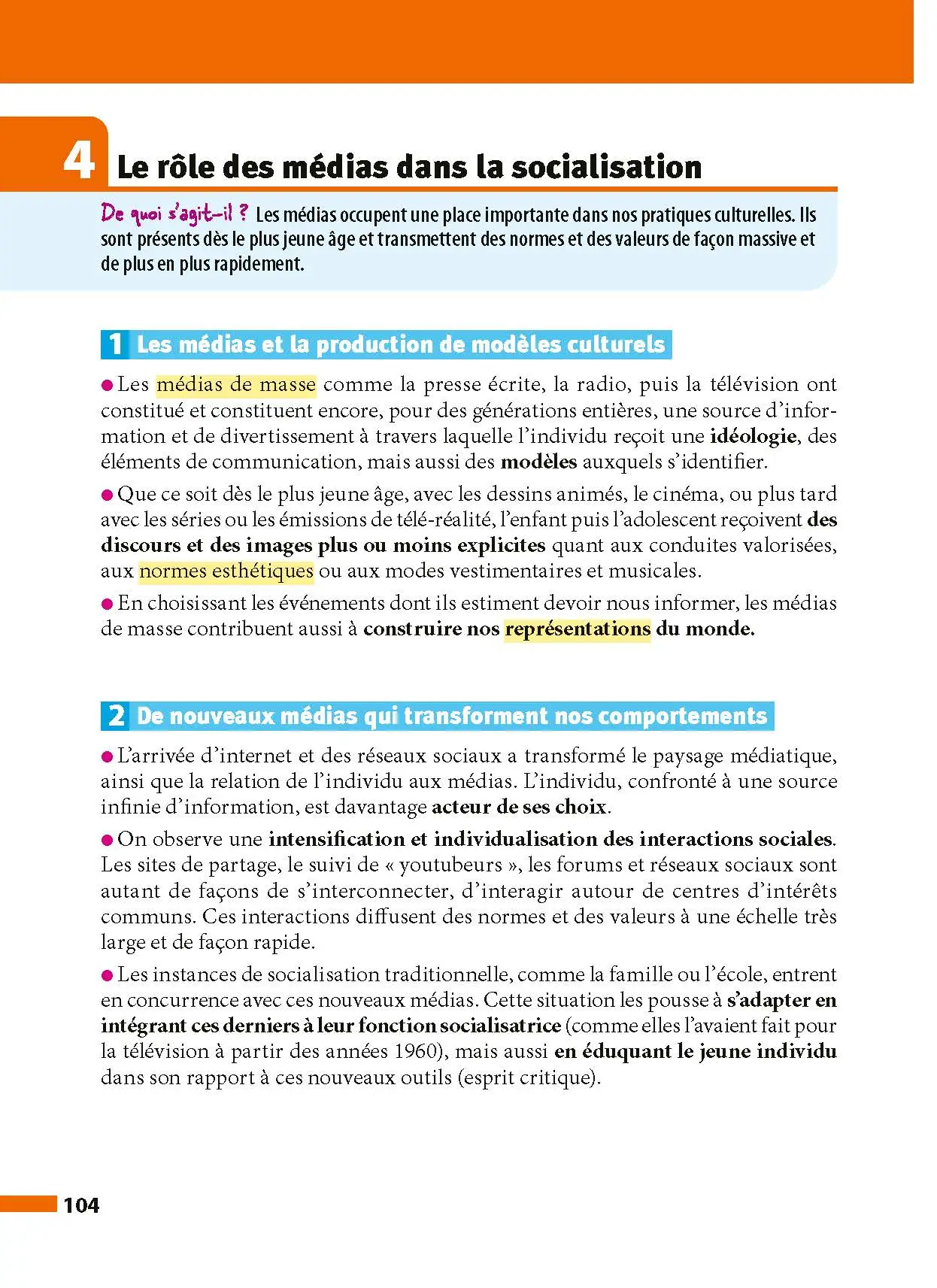 SES 2de - ABC Réussite - Programme de seconde 2026-2027 - Cours, Méthode, Exercices - Livre de cours, méthode et exercices - 9782091571133 -  [page intérieure 104]