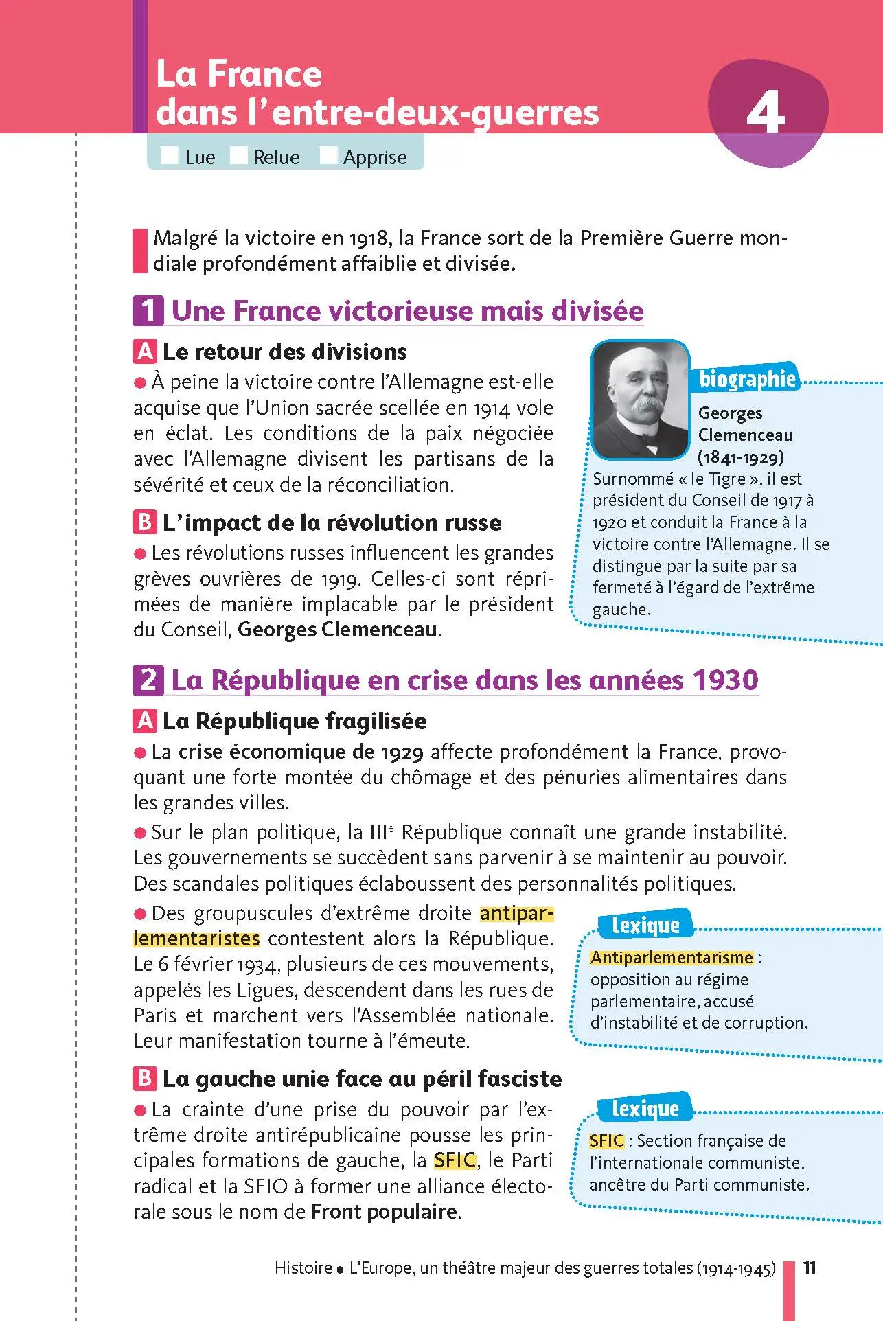 Histoire-Géographie - EMC (Enseignement moral et civique) 3e - Mes fiches pour le Brevet - Brevet 2027 - Fiches - 9782091503028 - page intérieure 11