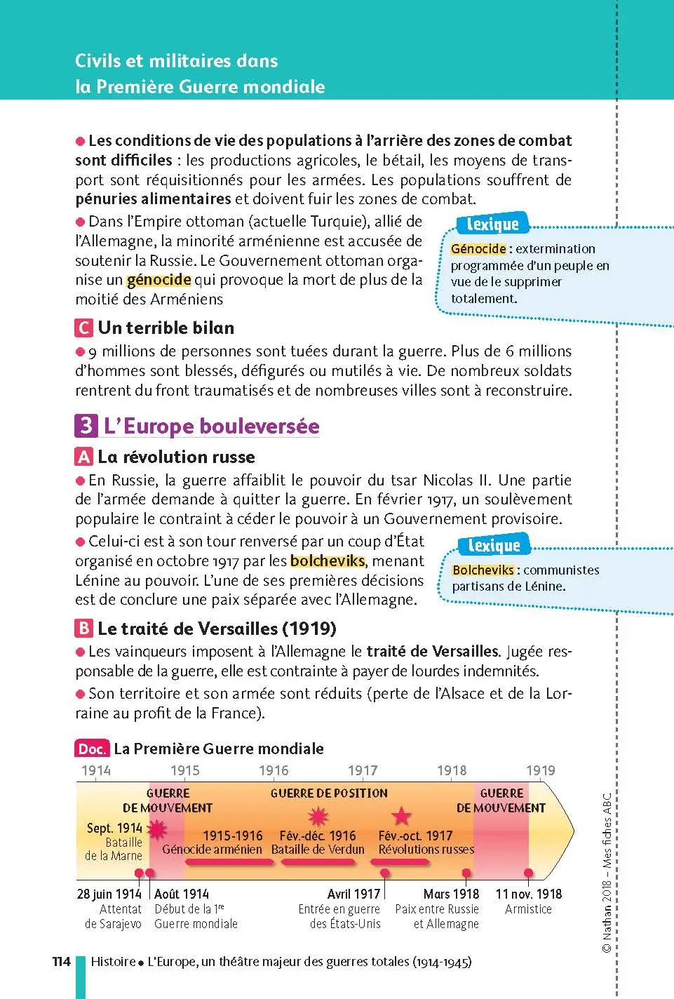 Français - Histoire-Géographie - EMC (Enseignement moral et civique) 3e - Ma Compil fiches Brevet - Brevet 2027 - Fiches - 9782091520025 - page intérieure 114