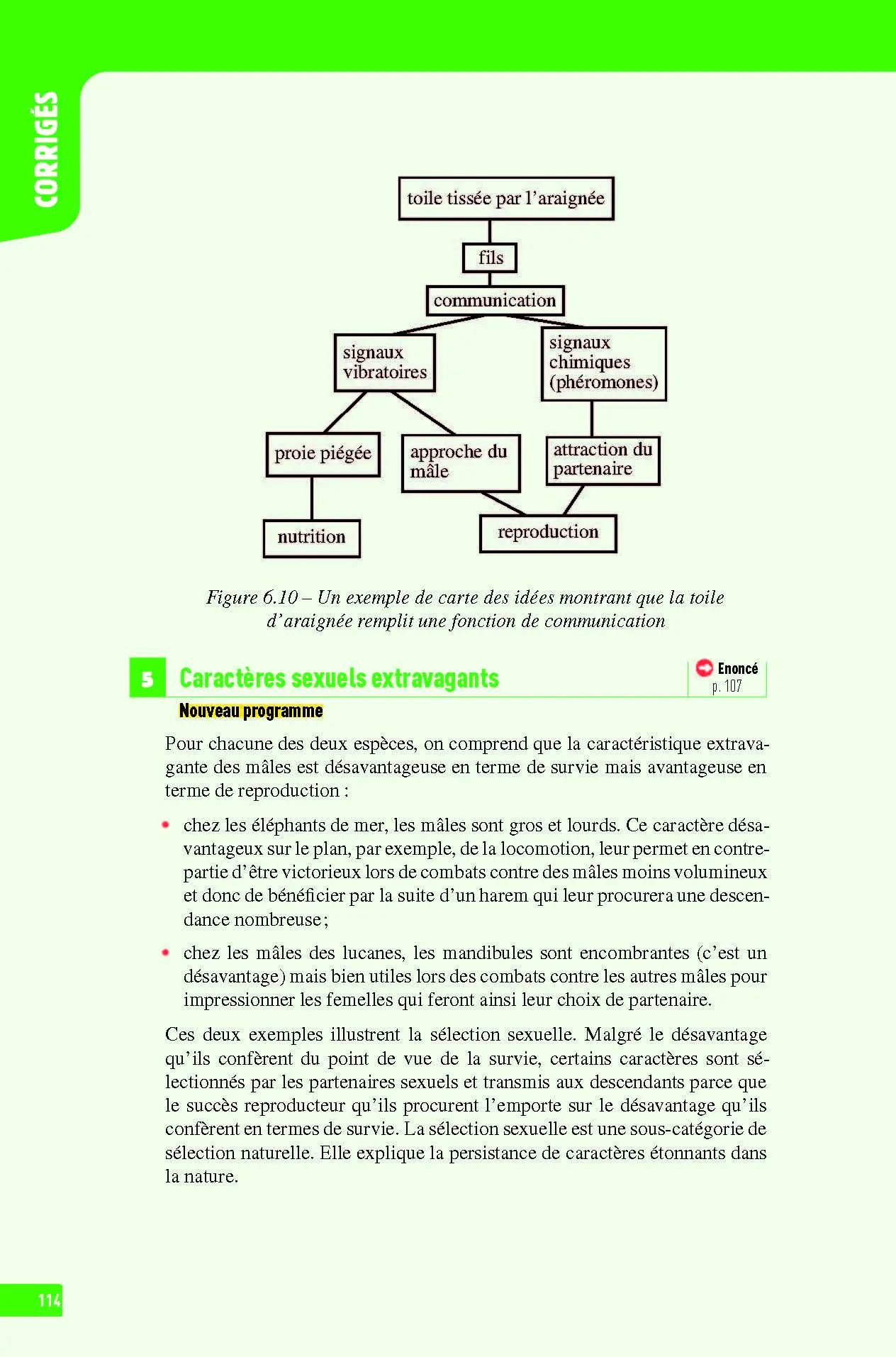 SVT (Sciences de la vie et de la Terre) Seconde - Interros des lycées 2de - Programme 2026-2027 - Les vrais exos du BAC - + de 100 exercices avec corrigés détaillés - Cahier d'exercices - 9782091574639 - page intérieure 114