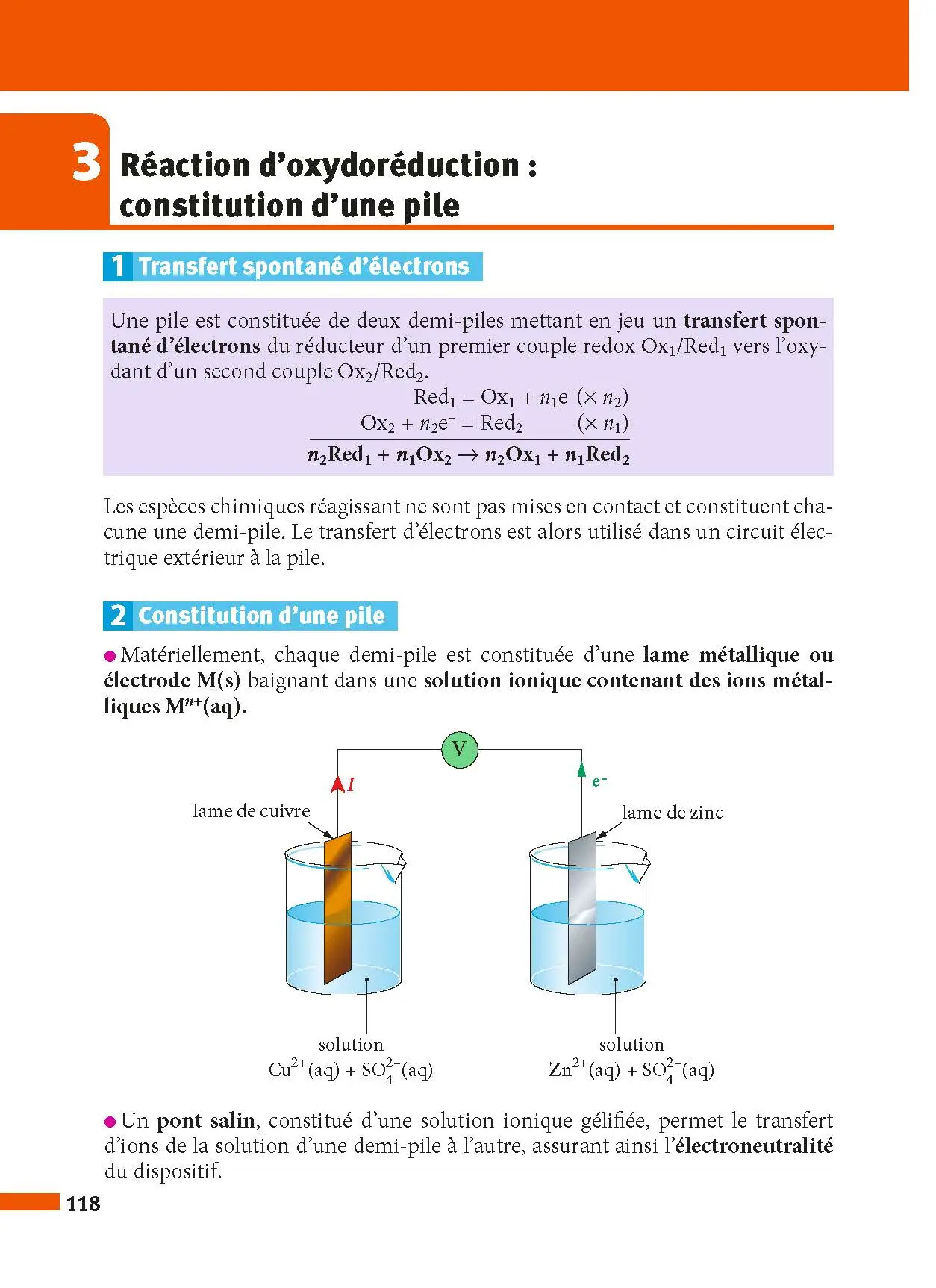 Physique-Chimie Terminale - ABC Réussite - Bac 2027 - Enseignement de spécialité Tle - Cours, Méthode, Exercices et Sujets corrigés - Livre de cours, méthode et exercices - 9782091571287 - page intérieure 118