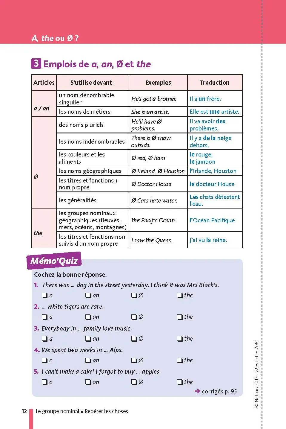 Anglais 3e - Mes fiches pour le Brevet - Brevet 2027 - Fiches - 9782091503059 - page intérieure 12