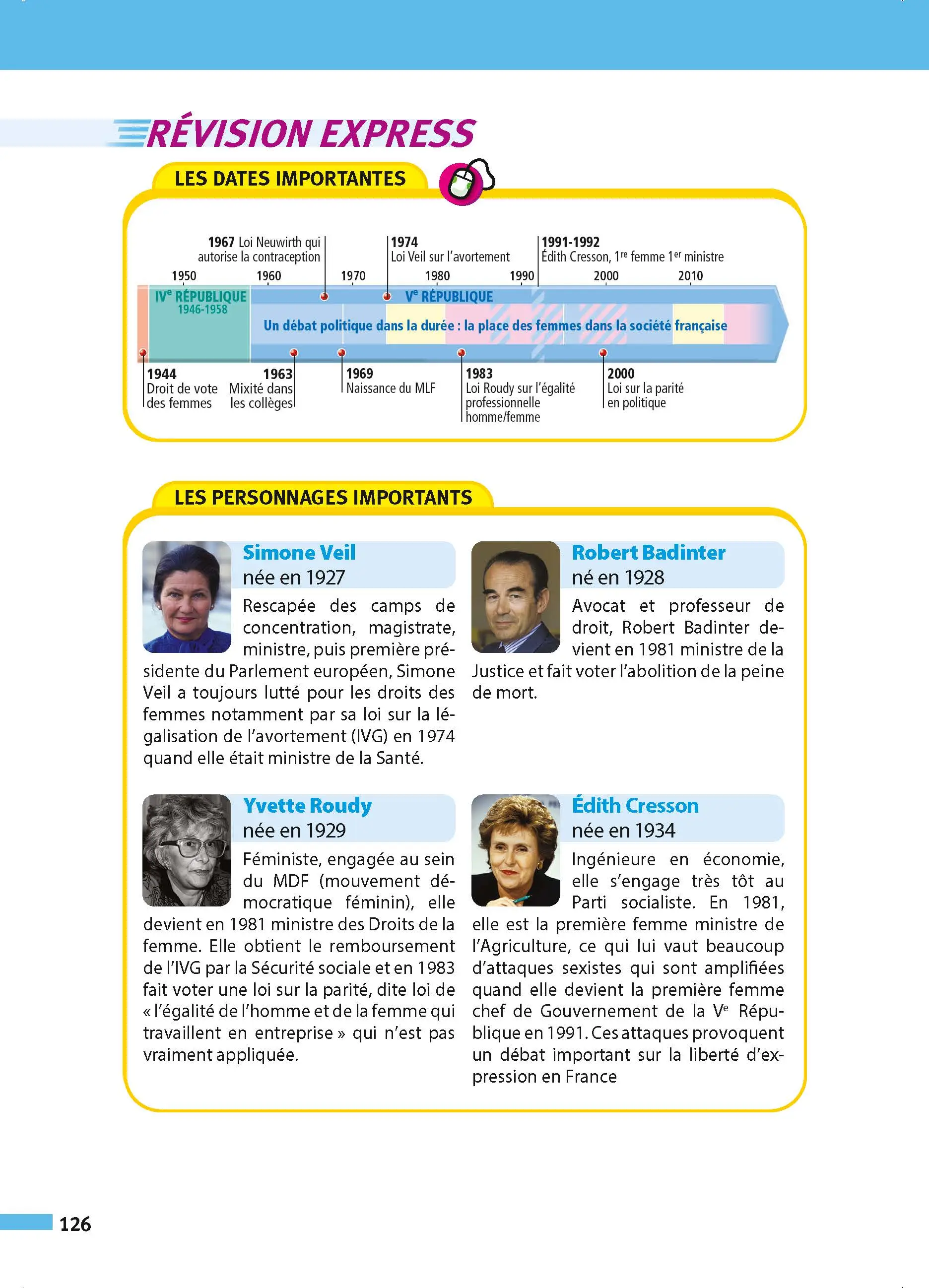 Histoire-Géographie-EMC (Enseignement moral et civique) 3e - ABC Réussite - Le Brevet efficace - Cours, Méthode, Exercices - Brevet 2027 - Livre de cours, méthode et exercices - 9782091571058 - page intérieure 126