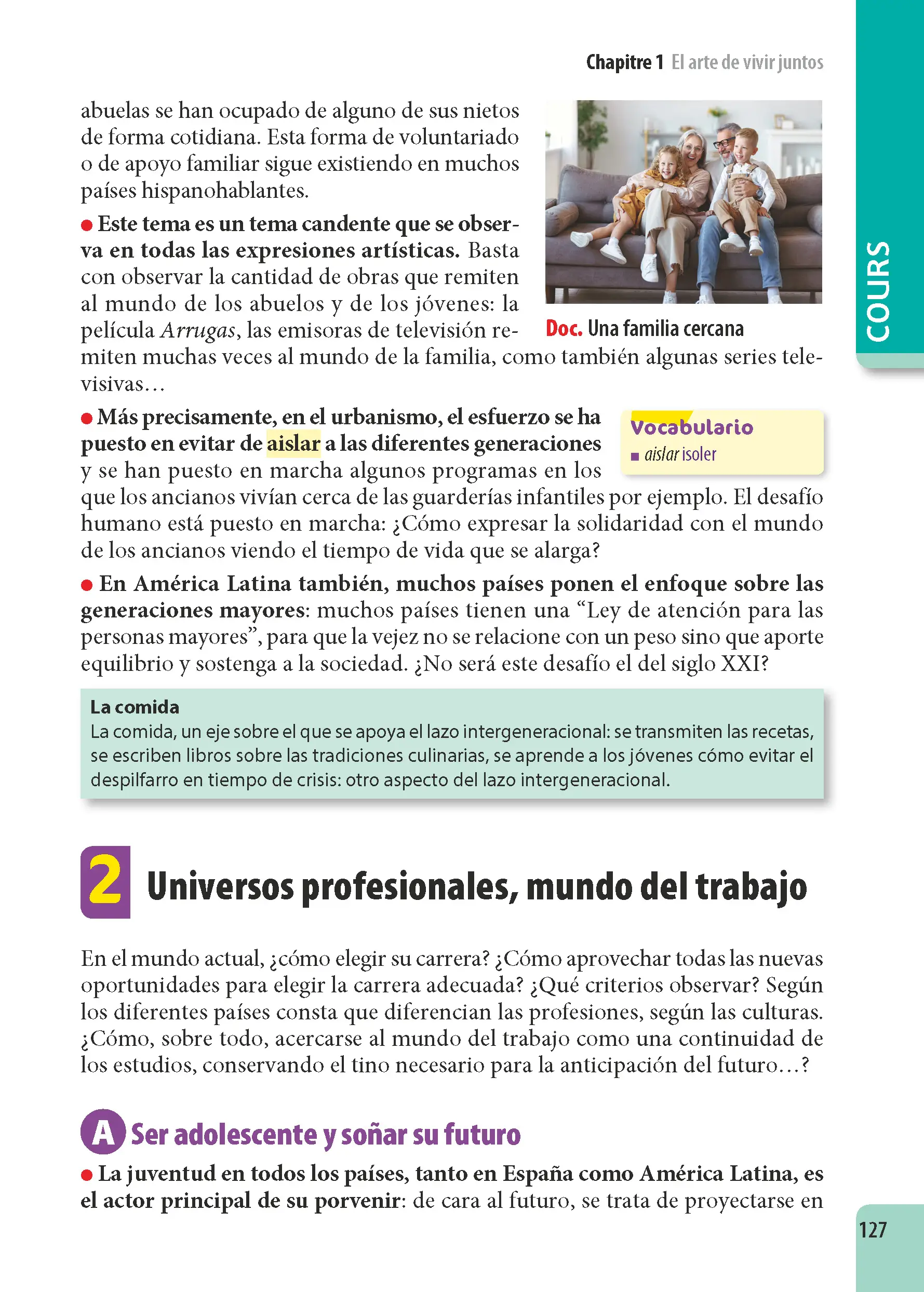 Espagnol Lycée (2de, 1re, Terminale) - ABC Excellence - Bac 2027 - Enseignement commun - Cours complets, Notions-clés et vidéos, Points méthode, Exercices et corrigés détaillés - Livre de cours, méthode et exercices - 9782091571461 - page intérieure 127