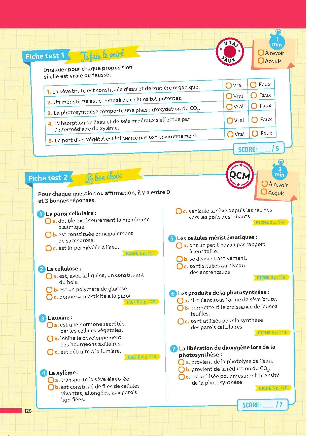 SVT Terminale (Sciences de la vie et de la Terre) - ABC Réussite - Bac 2027 - Enseignement de spécialité Tle - Cours, Méthode, Exercices et Sujets corrigés - EPUB - Livre de cours, méthode et exercices - 9782095014292 - page intérieure 128