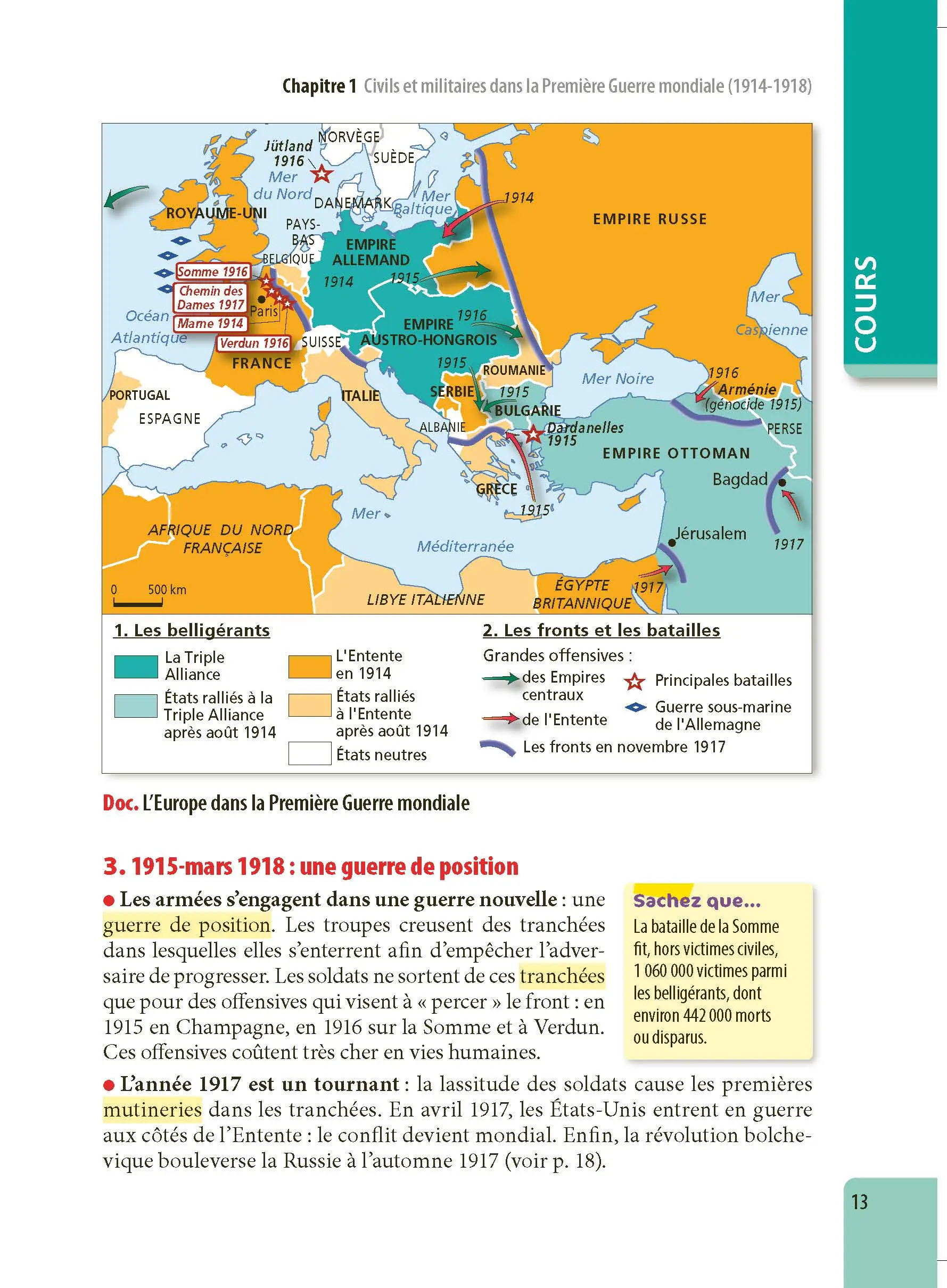 Histoire-Géographie / EMC (Enseignement moral et civique) 3e - ABC Excellence - Le Brevet brillamment - Cours, Méthode, Exercices - Brevet 2027 - Livre de cours, méthode et exercices - 9782091571348 - page intérieure 13
