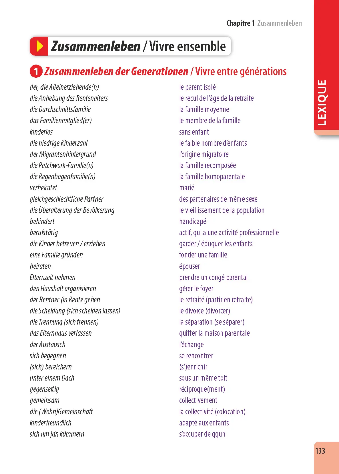 Allemand Lycée (2de, 1re, Terminale) - ABC Excellence - Bac 2027 - Enseignement commun - Cours complets, Notions-clés et vidéos, Points méthode, Exercices et corrigés détaillés - Livre de cours, méthode et exercices - 9782095020729 - page intérieure 133