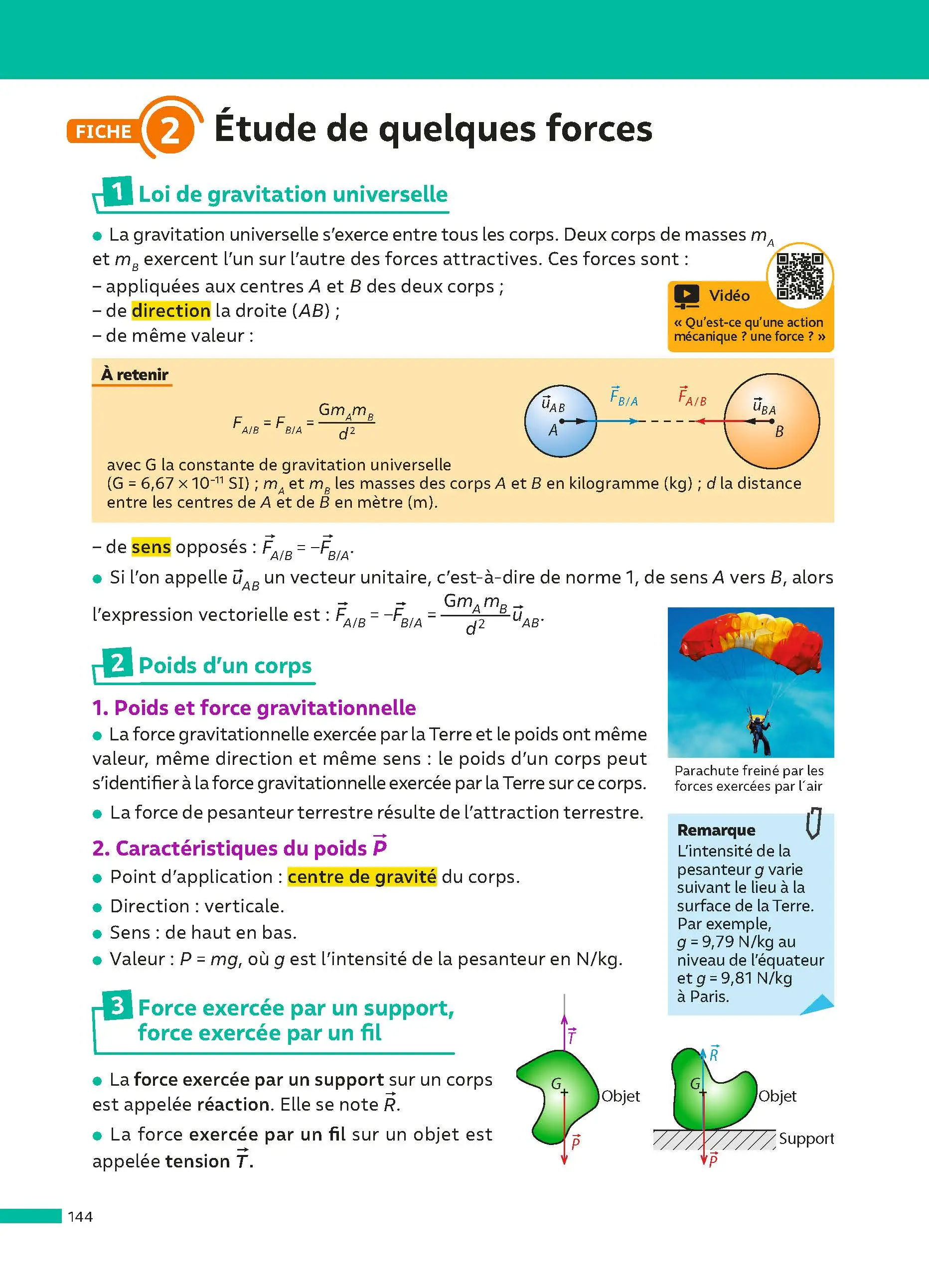 Physique-Chimie 2de - ABC Réussite - Programme de seconde 2026-2027 - Cours, Méthode, Exercices - Livre de cours, méthode et exercices - 9782091571119 -  [page intérieure 144]