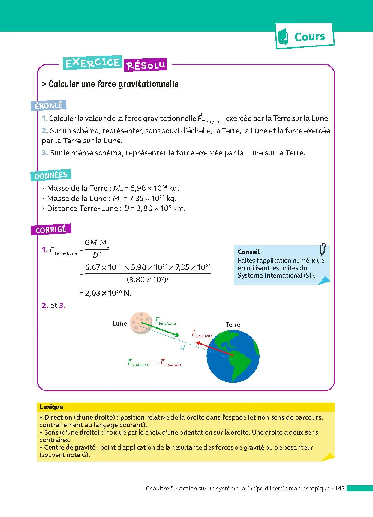 Physique-Chimie 2de - ABC Réussite - Programme de seconde 2026-2027 - Cours, Méthode, Exercices - Livre de cours, méthode et exercices - 9782091571119 -  [page intérieure 145]