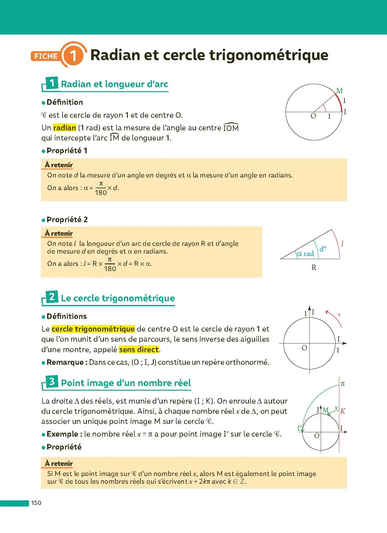 Maths 1re - ABC Réussite - Bac 2027 - Programme de première 2026-2027 - Enseignement de spécialité - Cours, Méthode, Exercices et Corrigés guidés - Livre de cours, méthode et exercices - 9782091571164 -  [page intérieure 150]