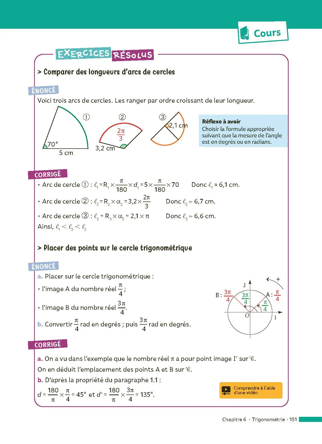 Maths 1re - ABC Réussite - Bac 2027 - Programme de première 2026-2027 - Enseignement de spécialité - Cours, Méthode, Exercices et Corrigés guidés - EPUB - Livre de cours, méthode et exercices - 9782095013974 - page intérieure 151
