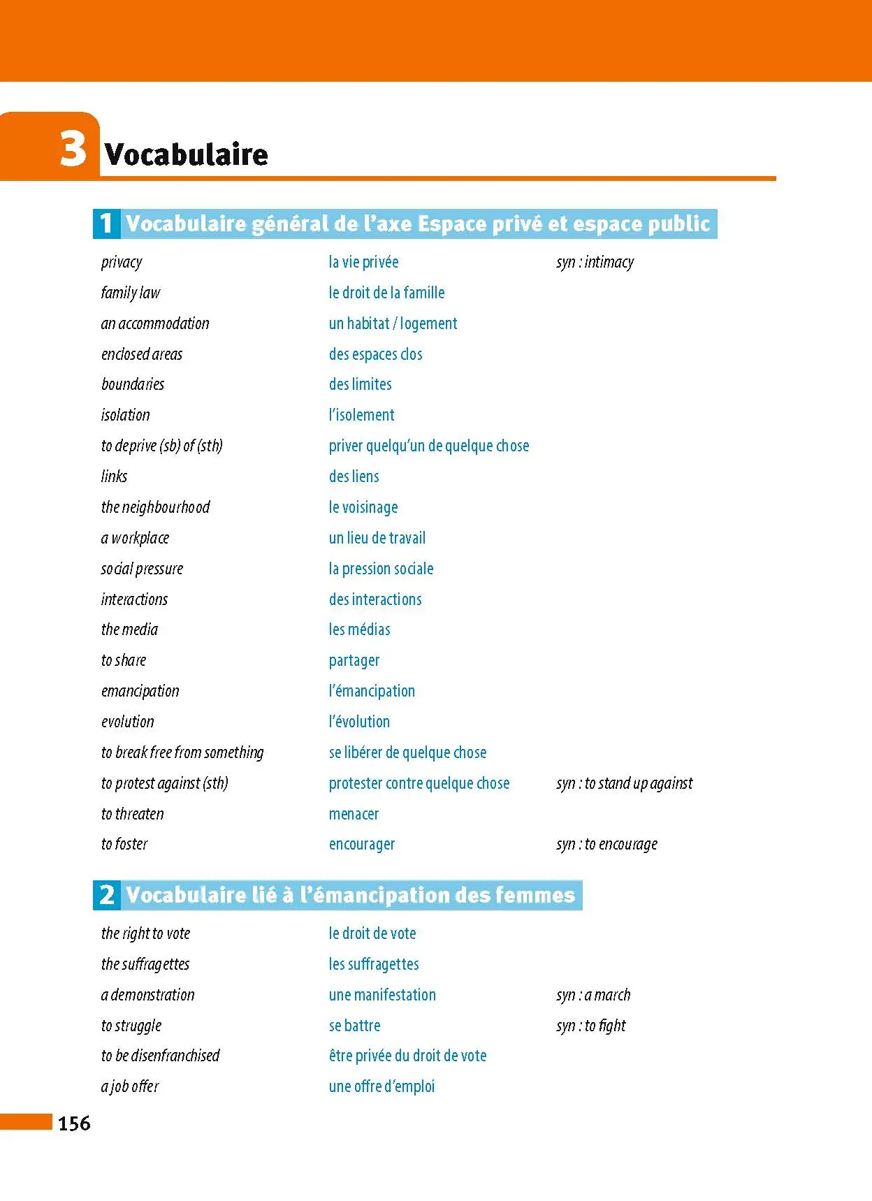 Anglais Terminale - ABC Réussite - Bac 2027 - Enseignement commun Tle - Cours, Méthode, Exercices et Sujets corrigés - Livre de cours, méthode et exercices - 9782091571300 - page intérieure 156