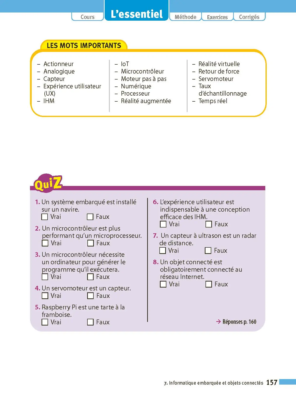 SNT 2de - ABC Réussite - Programme de seconde 2026-2027 - Cours, Méthode, Exercices - Livre de cours, méthode et exercices - 9782091571157 -  [page intérieure 157]