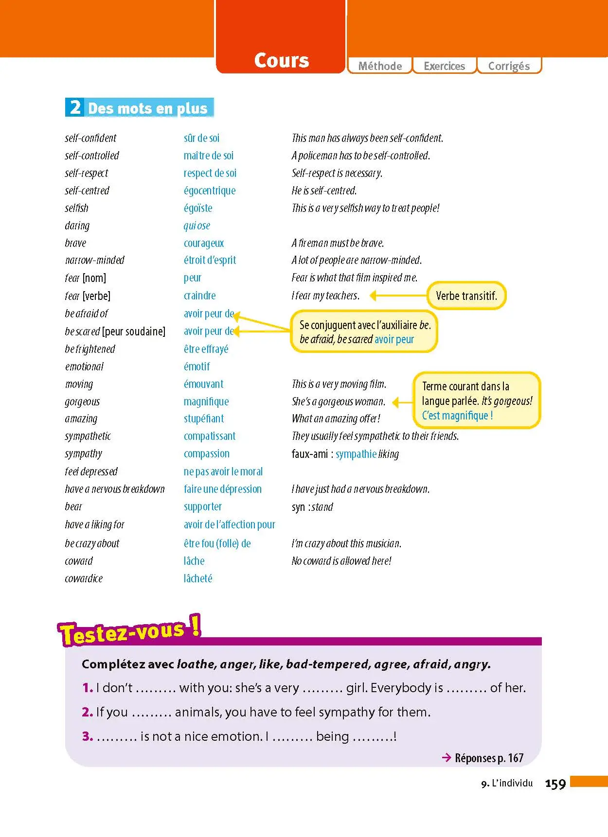 Anglais 2de - ABC Réussite - Programme de seconde 2026-2027 - Cours, Méthode, Exercices - Livre de cours, méthode et exercices - 9782091571140 -  [page intérieure 159]