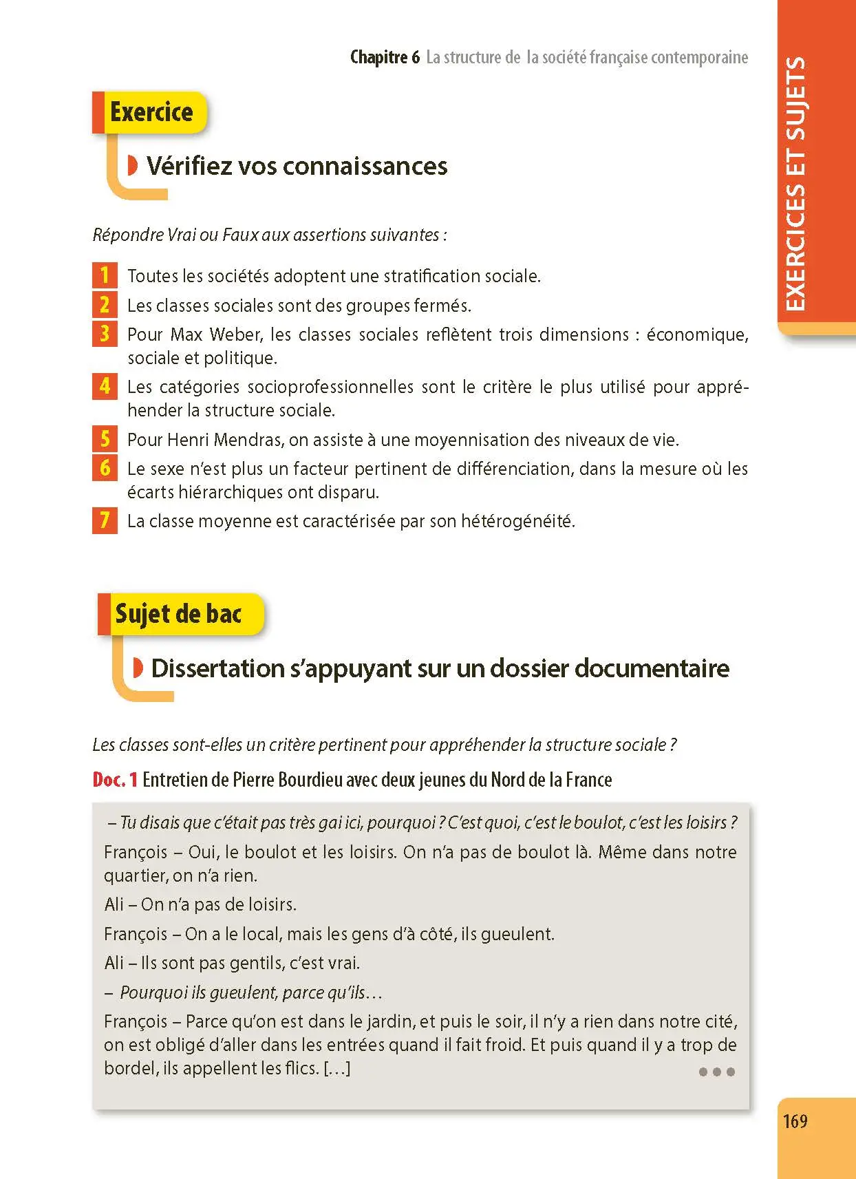 SES Terminale - ABC Excellence - Bac 2027 - Enseignement de spécialité Tle - Cours complets, Notions-clés et vidéos, Points méthode, Exercices et corrigés détaillés - Livre de cours, méthode et exercices - 9782091571447 -  [page intérieure 169]