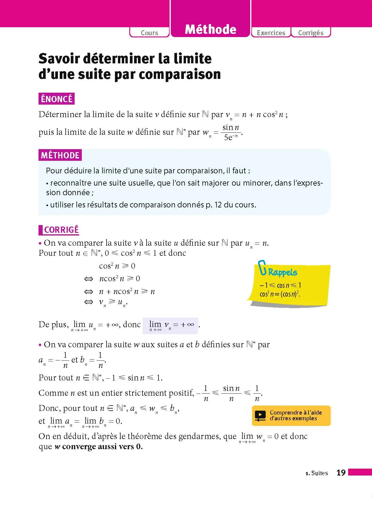 Maths complémentaires Terminale - ABC Réussite - Bac 2027 - Enseignement optionnel Tle - Cours, Méthode, Exercices - Livre de cours, méthode et exercices - 9782091571256 - page intérieure 19