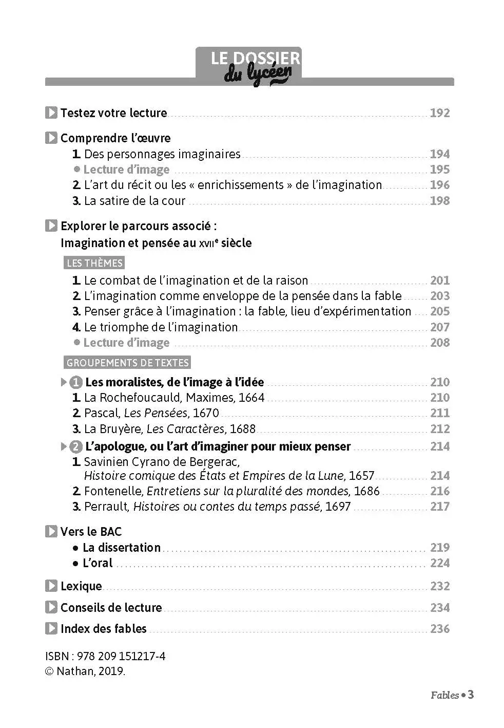 Fables, livres VII à XI de La Fontaine - BAC Français 1re - Parcours associé Imagination et pensée au XVIIe siècle - édition prescrite - Carrés Classiques Oeuvres Intégrales - EPUB  - Livre - 9782091320991 - Page intérieure 2/7