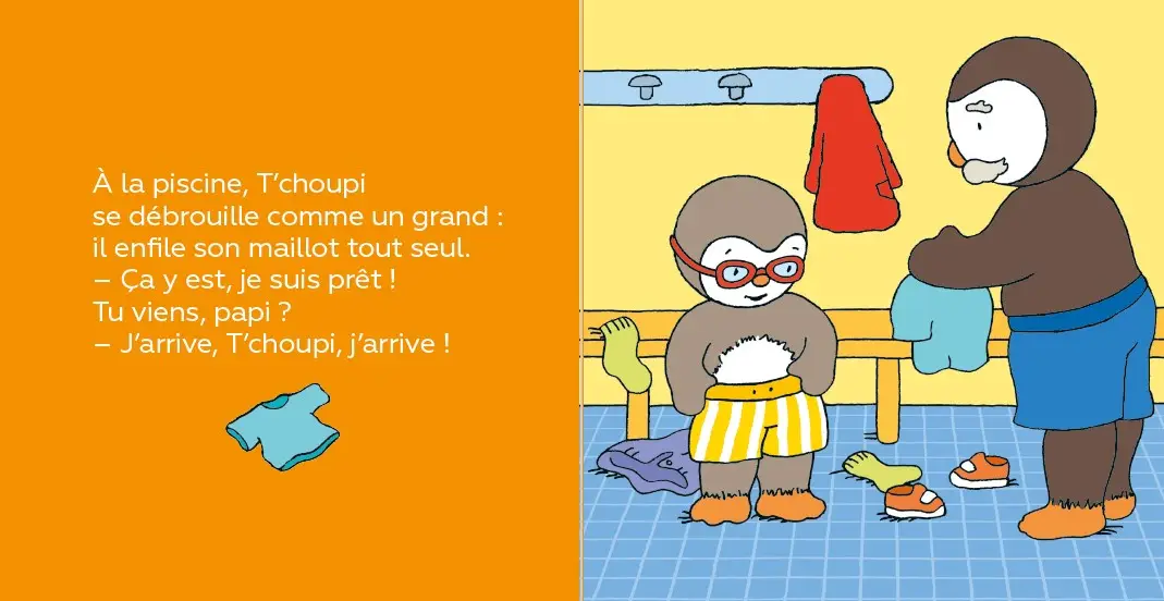 T'choupi va à la piscine - Dès 2 ans - Album(s) - 9782092574294 - page interieure 2