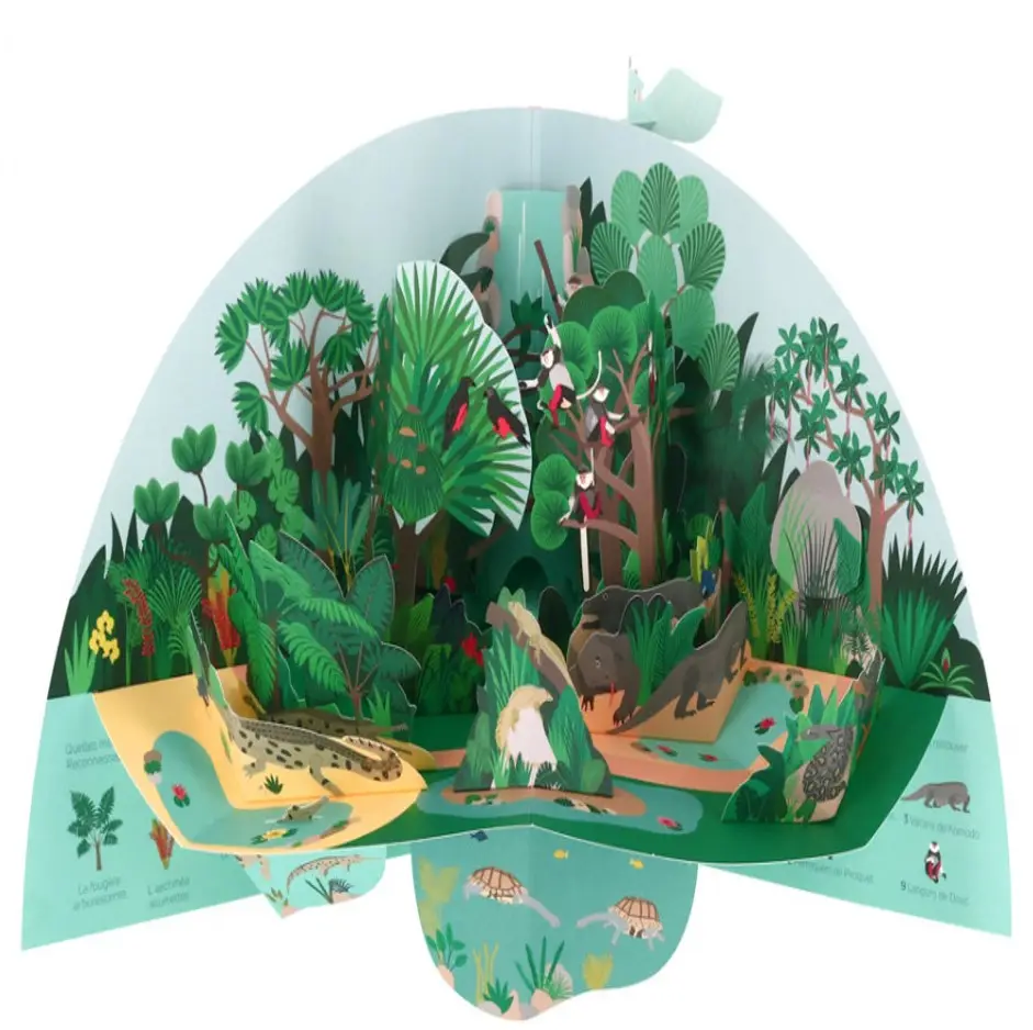 Grand livre pop-up du dôme de Beauval - ZooParc de Beauval - Livre pop-up - dès 4 ans  - Livre documentaire - 9782092591246 - page intérieure 2
