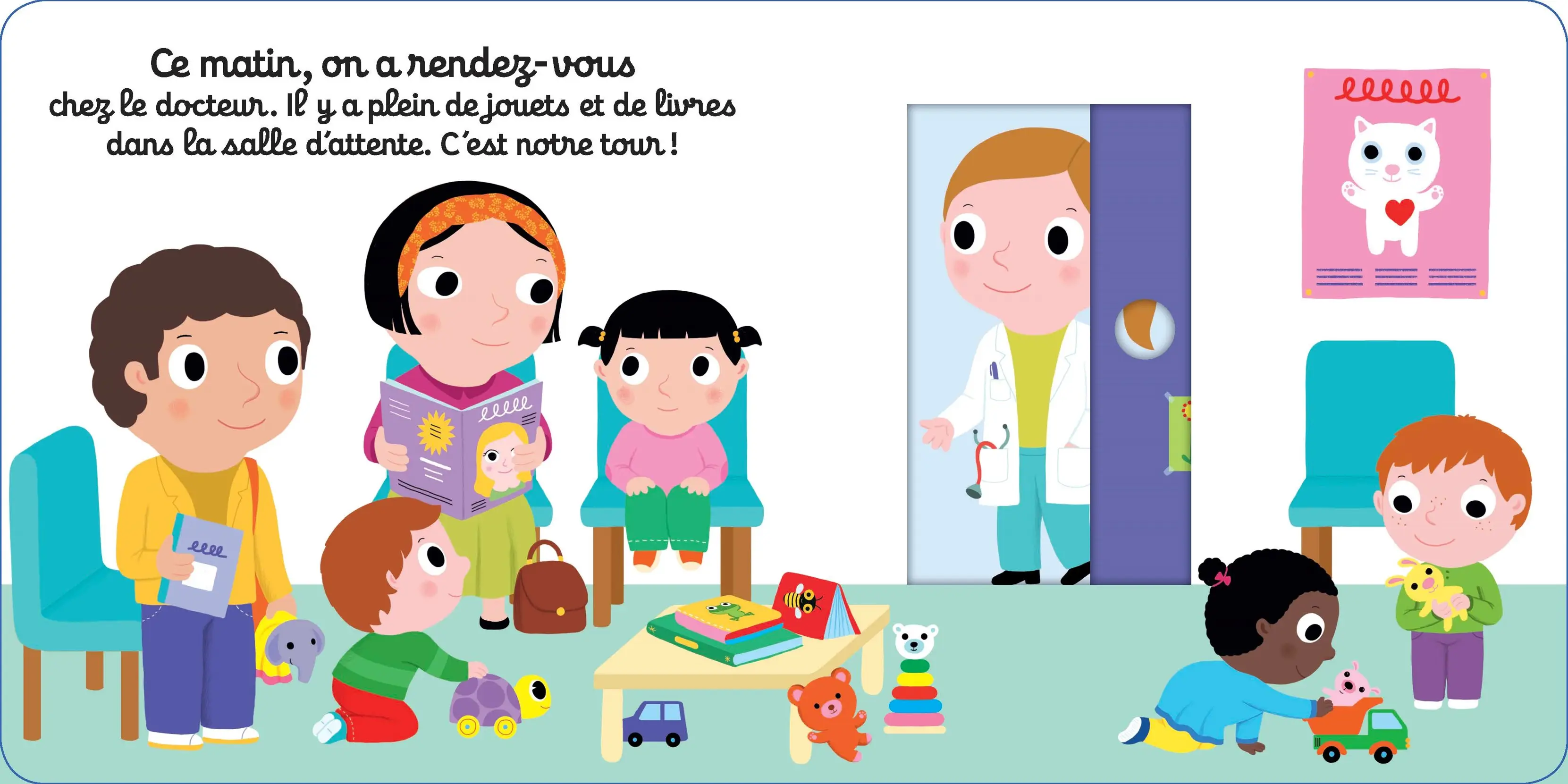  Bonjour docteur ! - histoire animée - Kididoc dès 1 an  - Livre documentaire - 9782092596494 - page intérieure 2