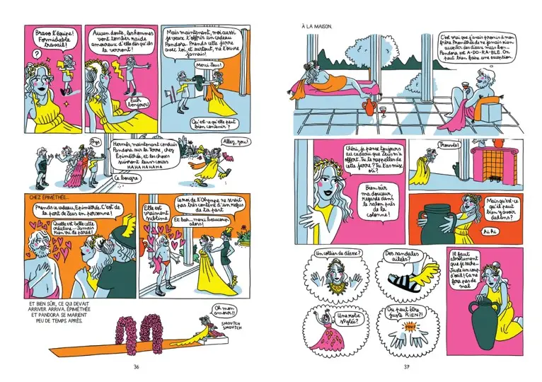 Dans le secret des dieux - (Re)Découvrir les mythes grecs à la lumière de la philo - Bande dessinée - BD - 9782095022389 - page-intérieure 2