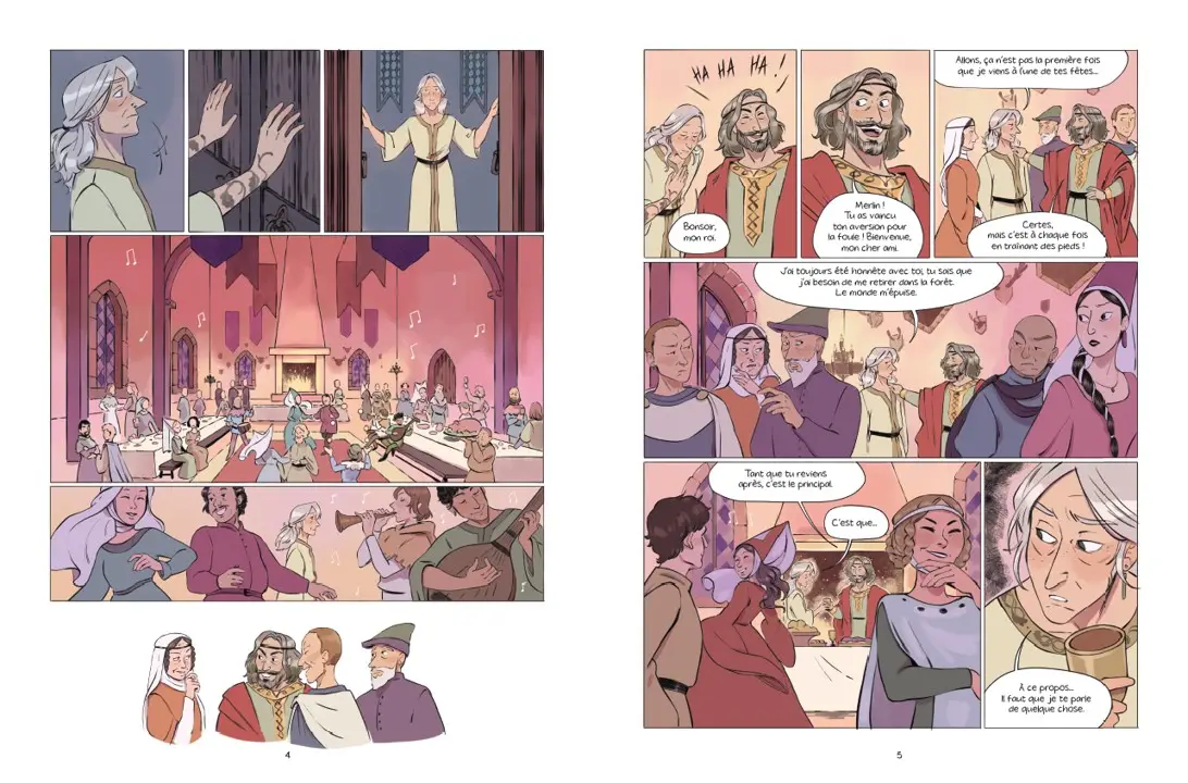Merlin - Comment Merlin donna vie au roi Arthur - BD - BD - 9782095025649 - page-interieure 2