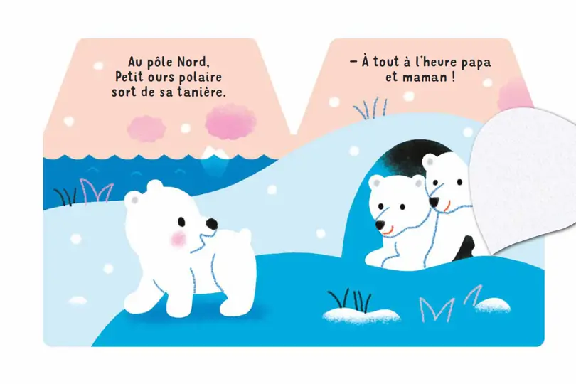 Cache-Cache petit ours polaire - Livre d'éveil - Dès 6 mois - Livre d'éveil - 9782095026691 - page-interieure 2