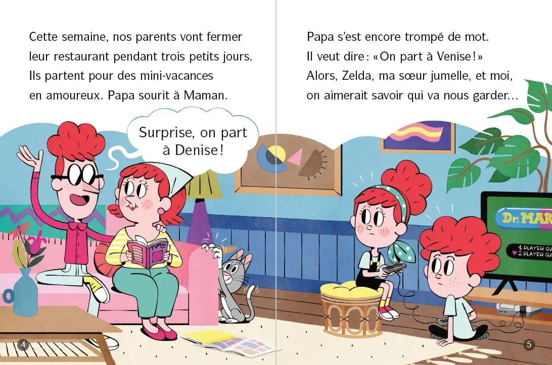 La famille Clafoutis : un burger pour Coco ! - Lune Bleue - Dès 6 ans - Roman - 9782095032289 - page-interieure 2