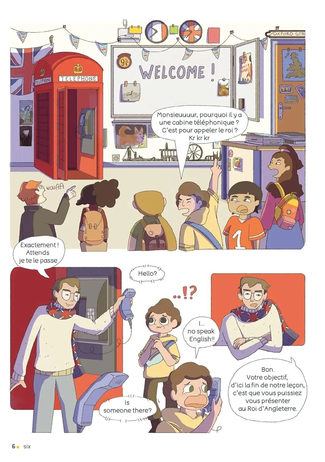 Panic in London! - Collection Bubble up : les BD pour apprendre et réviser l'anglais / niveau débutant (A1 / A2) - Cahier de l'élève - 9782095034801 - page intérieure 2