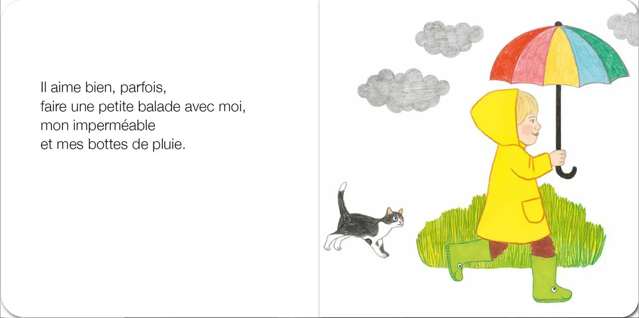 Mon parapluie - Ilya Green - Album cartonné dès 2 ans - Album(s) - 9782095043766 - page intérieure 2