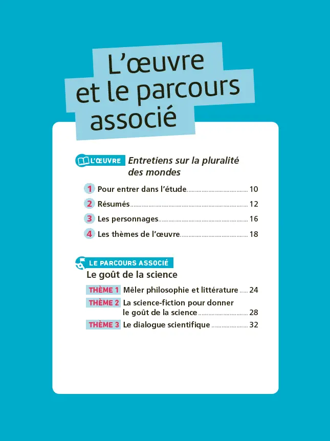 Analyse et étude de l'oeuvre - Entretiens sur la pluralité des mondes, Fontenelle - Réussir son BAC Français 1re 2026 - Parcours associé : le goût de la science - Une oeuvre, un parcours - Livre parascolaire - 9782095047610 - Page intérieure 2