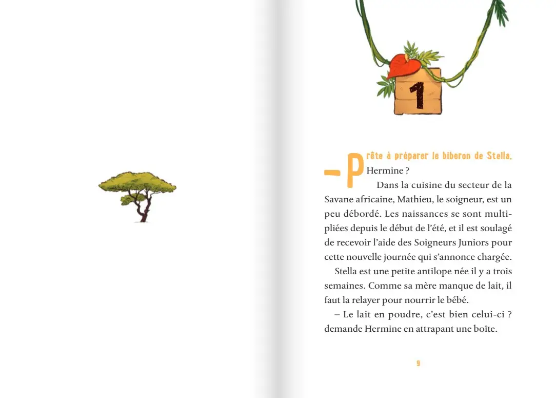 Soigneurs juniors : Edition collector - 3 histoires passionnantes inspirées du ZooParc de Beauval - dès 8 ans - Roman - 9782095048594 - page interieure 2