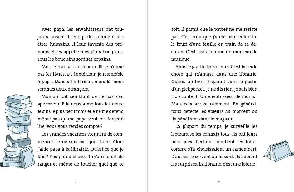 Le buveur d'encre - Roman Fantastique illustré - De 7 à 11 ans - Roman - 9782095048907 - page interieure 2