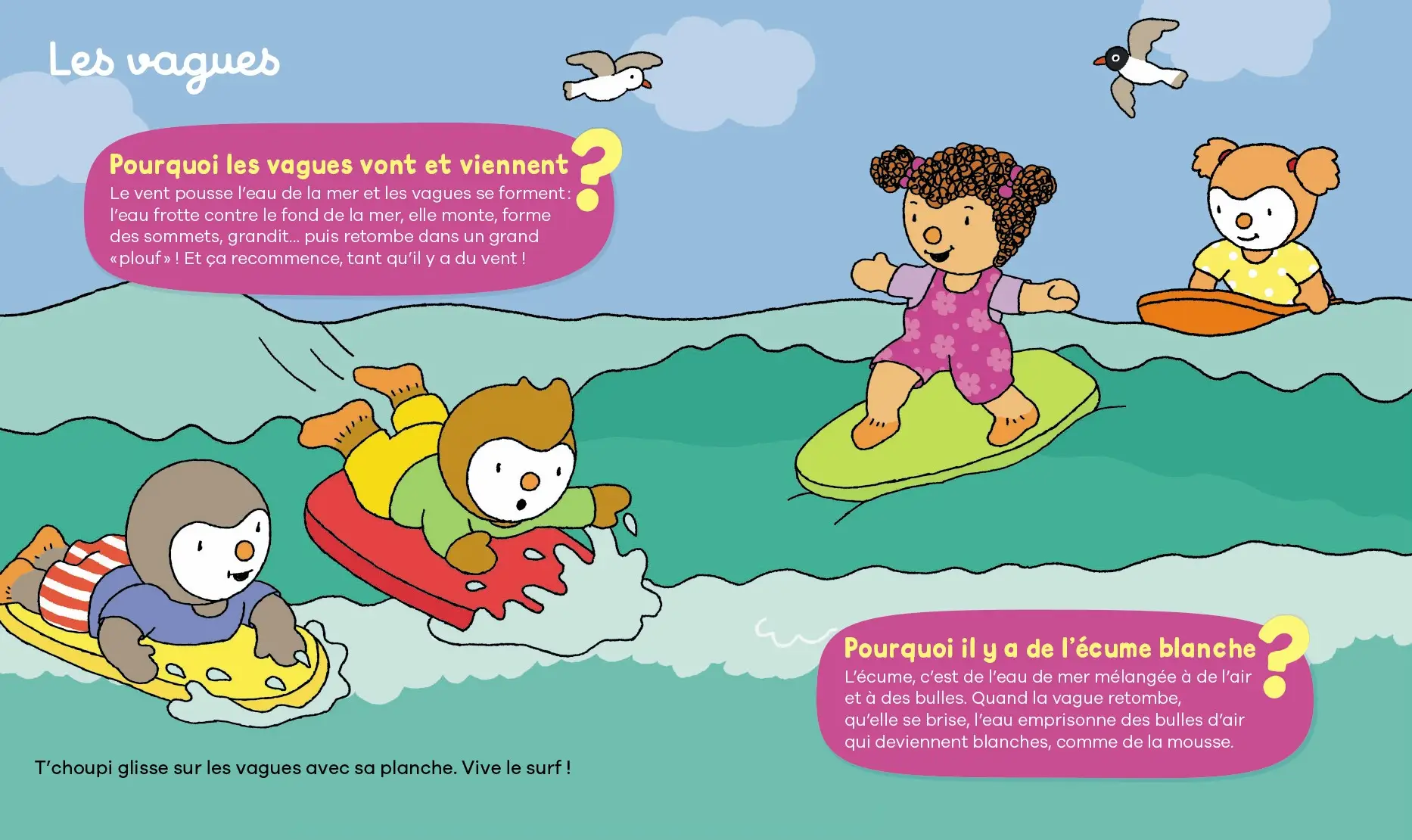 Les pourquoi de T'choupi - la mer - Un documentaire parfait pour les enfants dès 2 ans  - Livre documentaire - 9782095058173 - page interieure 2