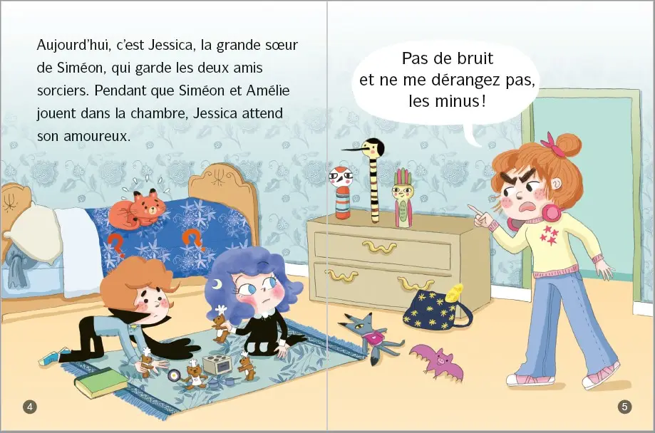 Amélie Maléfice : Le cadeau enchanté - Lune Bleue - Dès 6 ans - Roman - 9782095060244 - page interieure 2