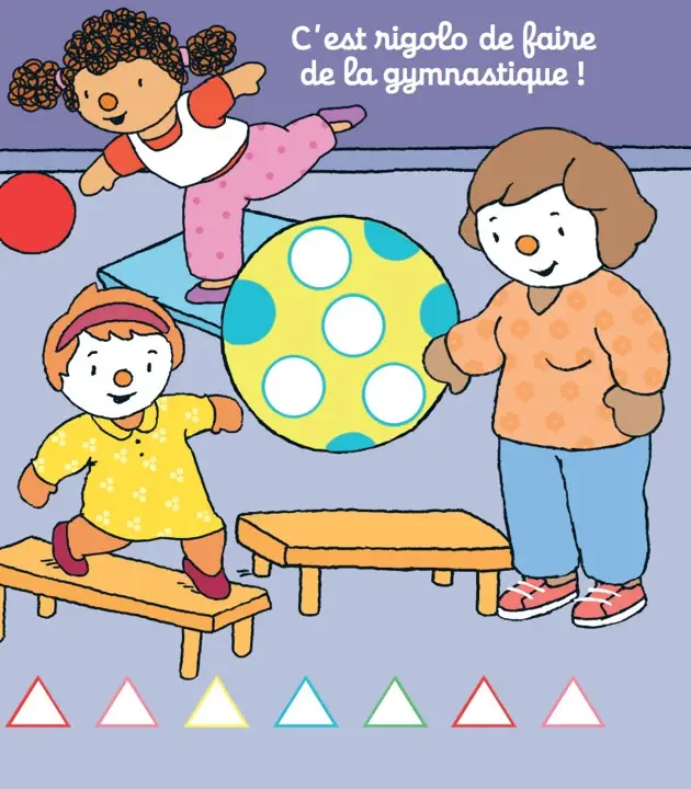T'choupi - Mes gommettes de l'école  - Plus de 150 gommettes repositionnables à utiliser - dès 2 ans - Livre d'éveil - 9782095063085 - page interieure 2