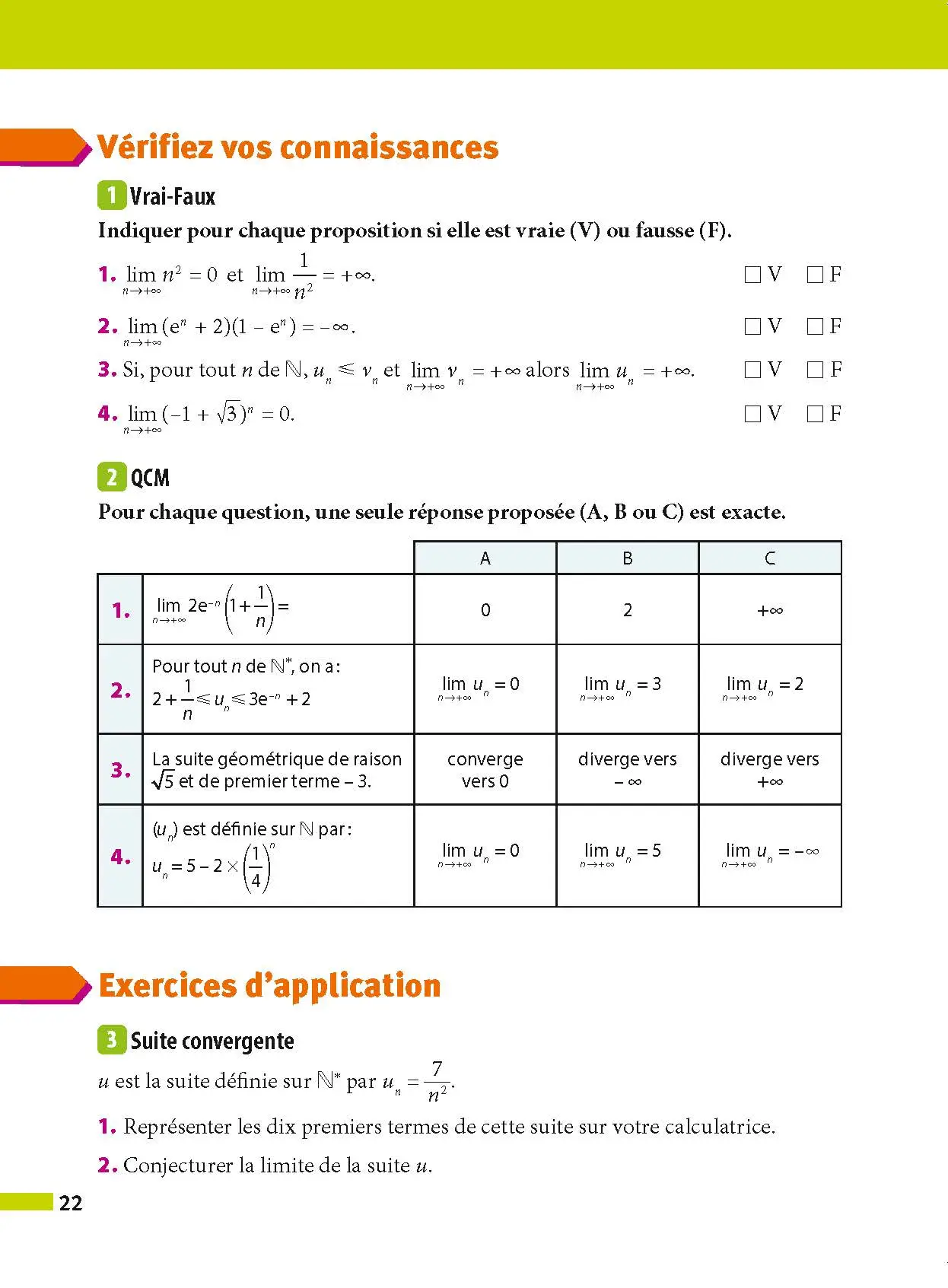 Maths complémentaires Terminale - ABC Réussite - Bac 2027 - Enseignement optionnel Tle - Cours, Méthode, Exercices - Livre de cours, méthode et exercices - 9782091571256 - page intérieure 22