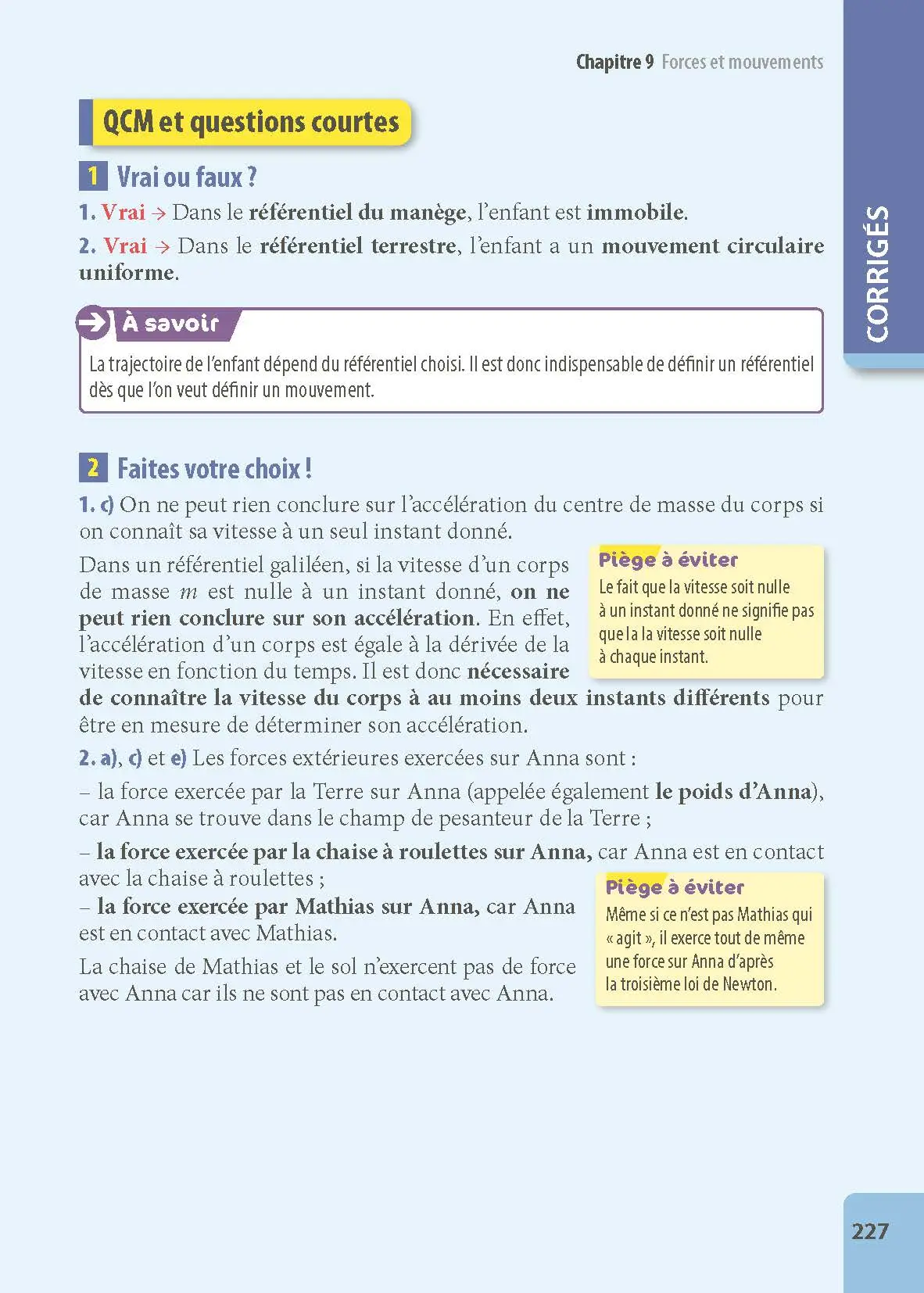 Physique-Chimie Terminale - Pour viser la prépa scientifique - ABC Excellence Ambition prépa - Bac 2027 - Enseignement de spécialité Tle - Cours, Approfondissement, Méthode, Exercices et Sujets - Livre de cours, méthode et exercices - 9782095045708 - page intérieure 227